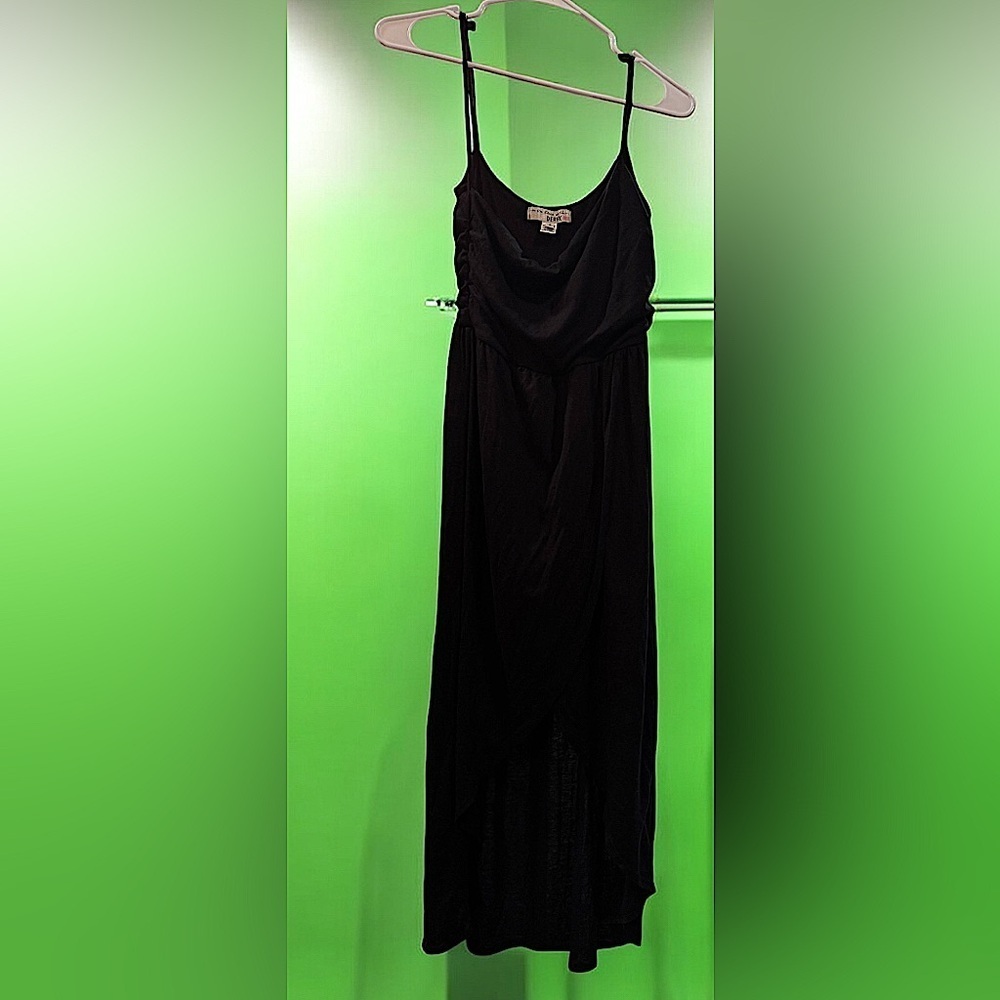 Derek Elegant Black Maxi Dress size SMALL pit to pit 12in length 47in
